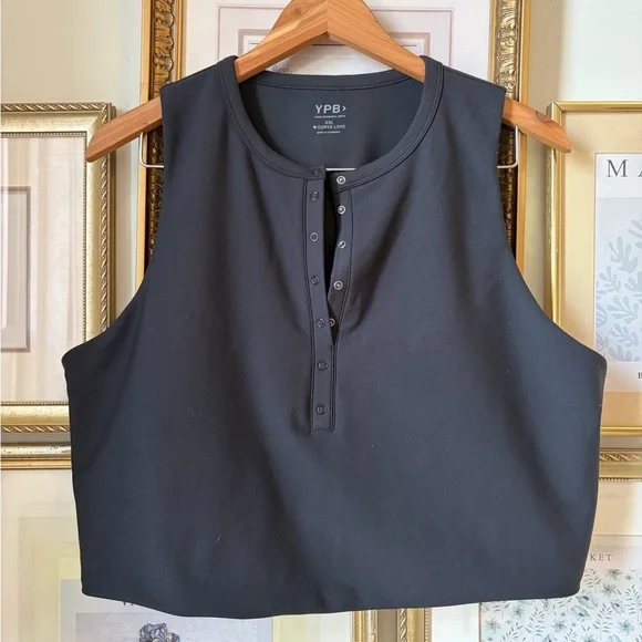 NWT Abercrombie YBP Henley Slim Tank Curve Love XXL - Picture 4 of 6